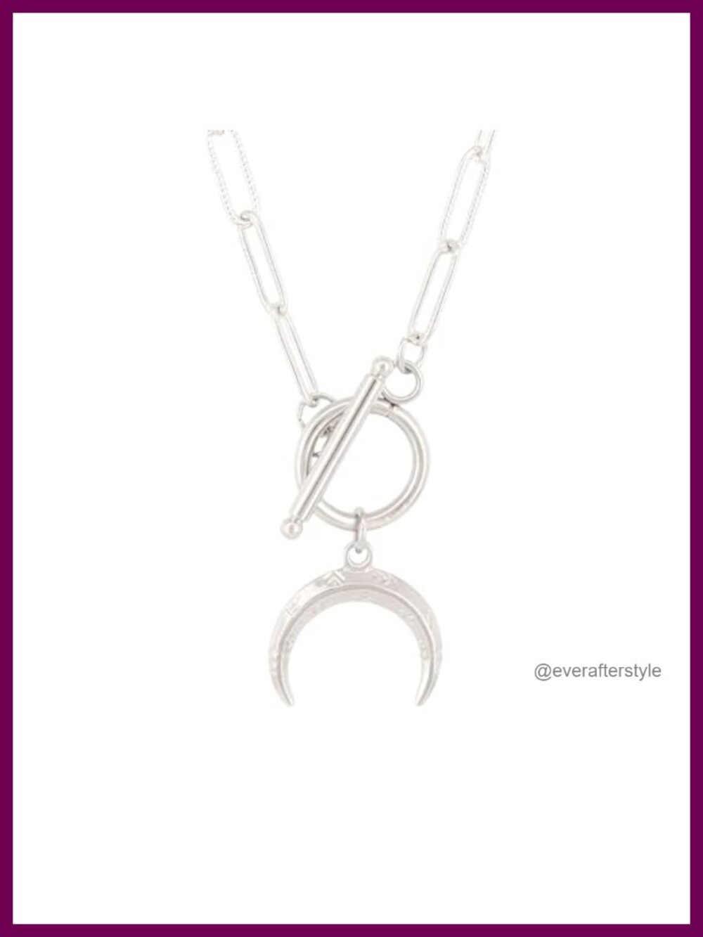 925 Sterling Silver Toggle Necklace Paperclip Chain Unisex Jewelry